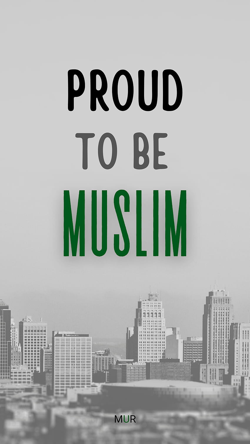 dumny z bycia muzułmaninem, islamem, dumnym muzułmaninem, projektem, błogosławionym, murem, Allahem, islamskim- Tapeta na telefon HD