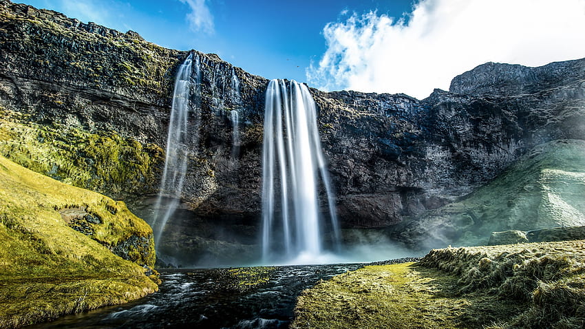 Seljalandsfoss Waterfalls Iceland in jpg format for, Iceland Beautiful Landscape HD wallpaper