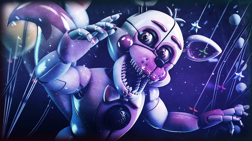 Download Exciting and Mysterious Funtime Foxy Wallpaper Wallpaper   Wallpaperscom