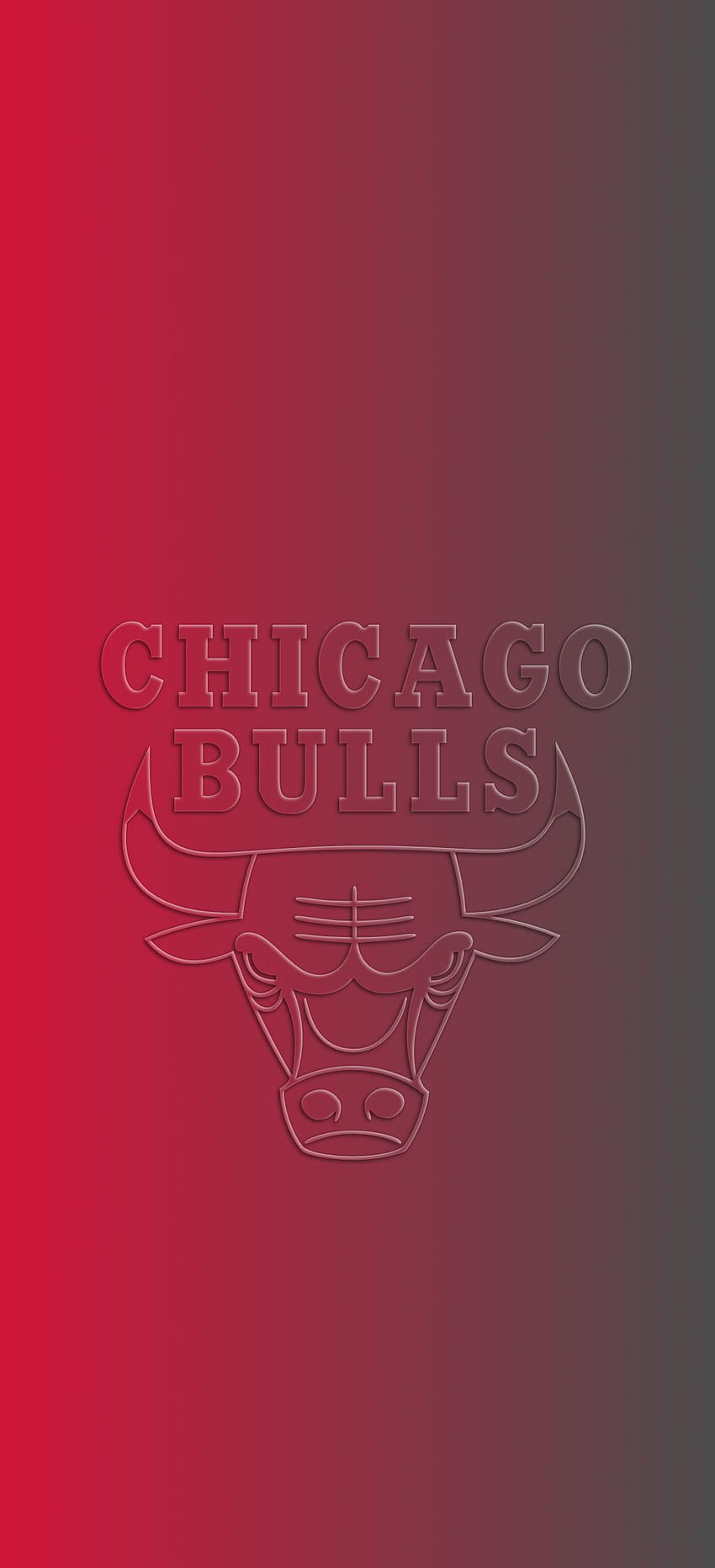 Telefon drużyny koszykówki NBA Chicago Bulls 3D. Byki z Chicago, byki z Chicago, byki Tapeta na telefon HD