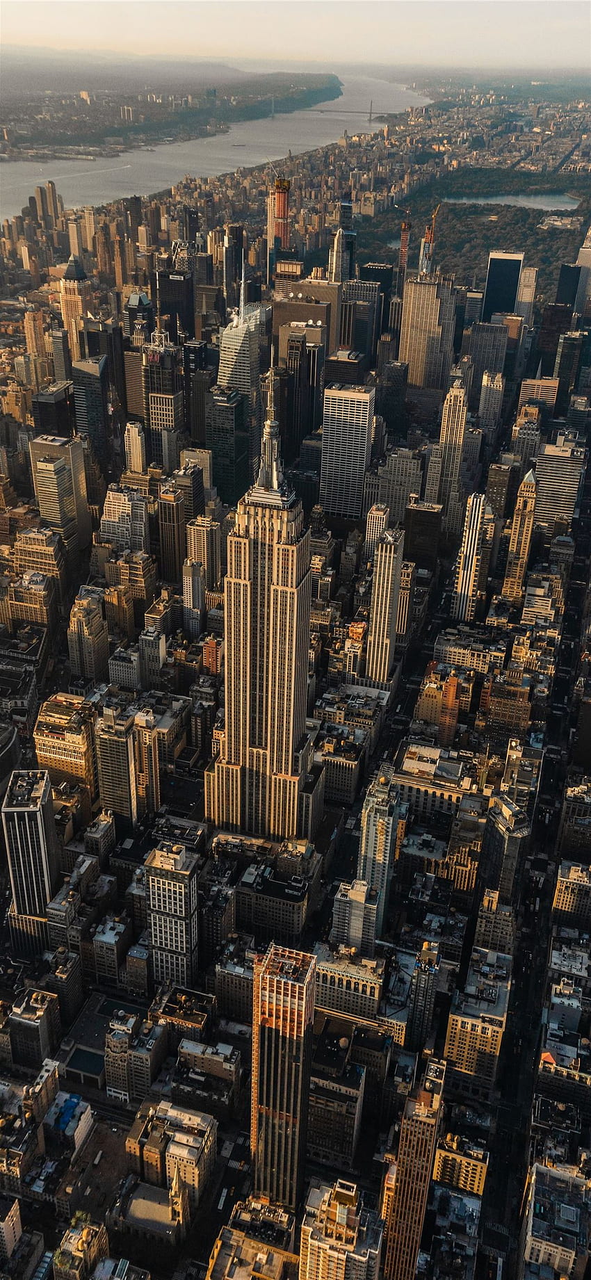 Empire State Building Nowy Jork w ciągu dnia iPhone 11, biuro w Nowym Jorku Tapeta na telefon HD