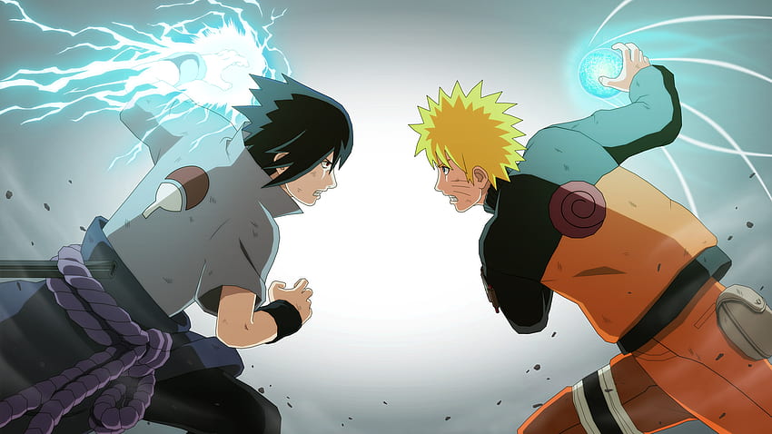 Sasuke Chidori vs Naruto Rasengan Offical Art Naruto Shippuden Ultimate Ninja Storm 3 - HD wallpaper