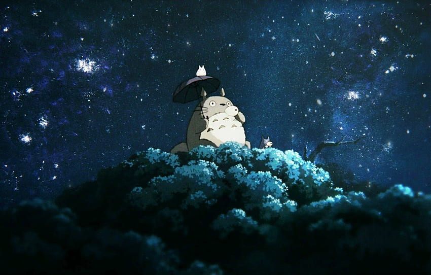 gece, ağaç, Komşum Totoro, Komşum Totoro, Komşum Totoro HD duvar kağıdı
