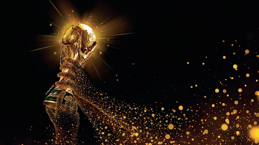 Fifa 2022 Lionel Messi kissing World cup Trophy 4K wallpaper download