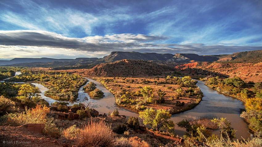 Autumn on the Rio Chama New Mexico, New Mexico Landscape HD wallpaper