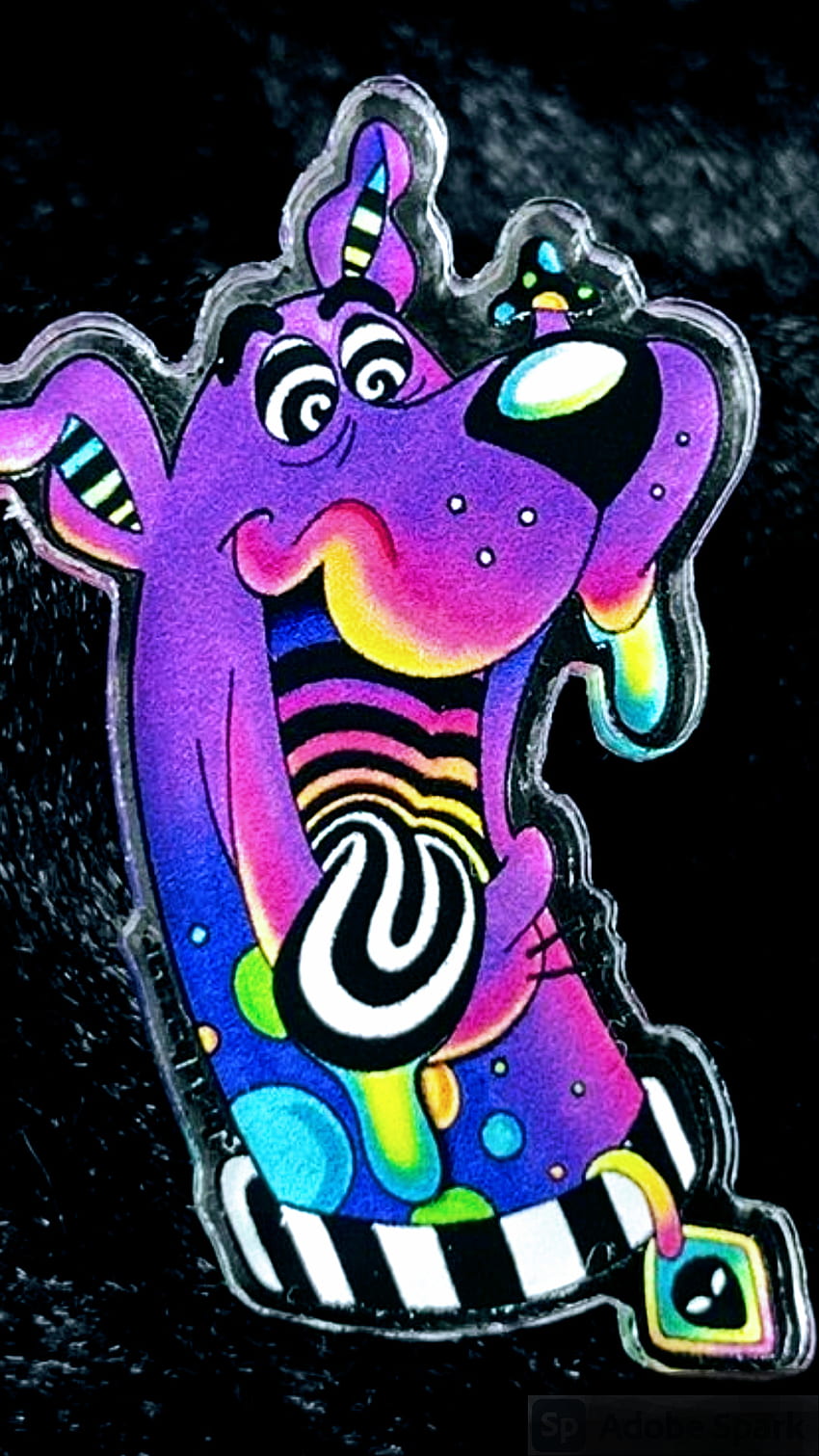 Scooby Tab, trippy, neon, scooby doo HD phone wallpaper