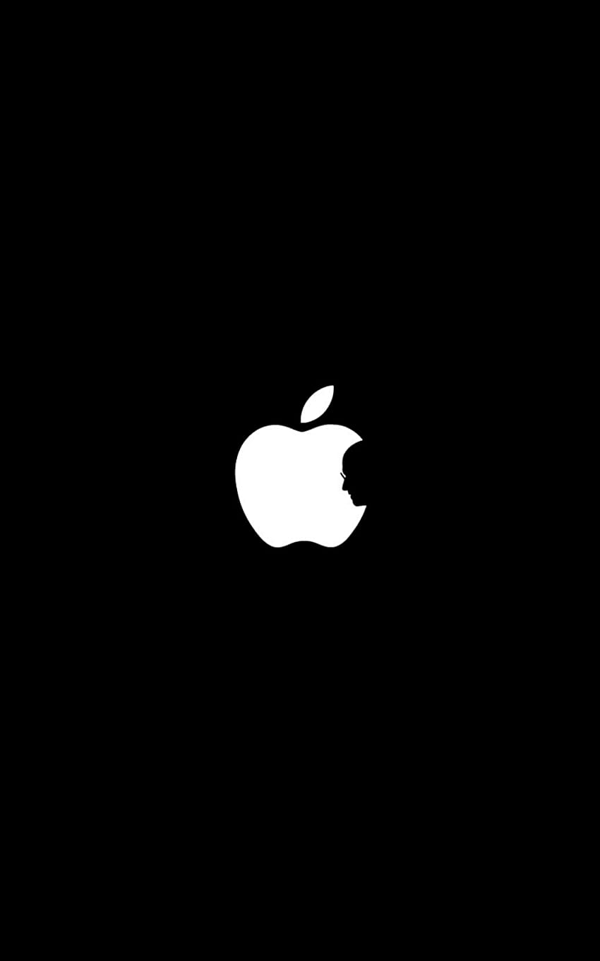 Силует на Стив Джобс в логото на Apple [] за вашия мобилен телефон и таблет. Разгледайте Steve Jobs High Resolution. Стив Джобс Висока резолюция, Стив Джобс HD тапет за телефон