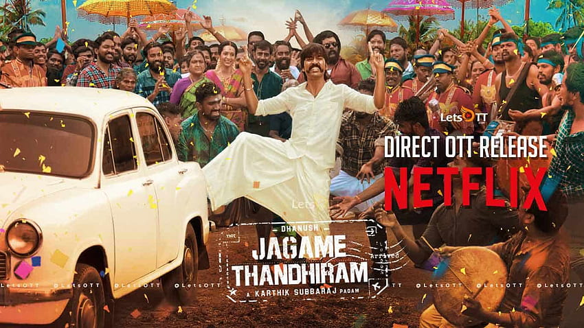 ¡Dhanushs Jagame Thandhiram listo para su lanzamiento directo OTT en Netflix! fondo de pantalla