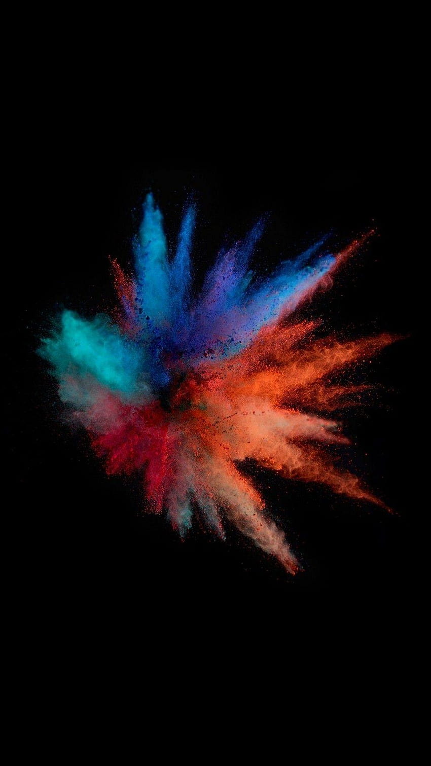 Explosion de couleur, couleur en poudre Fond d'écran de téléphone HD
