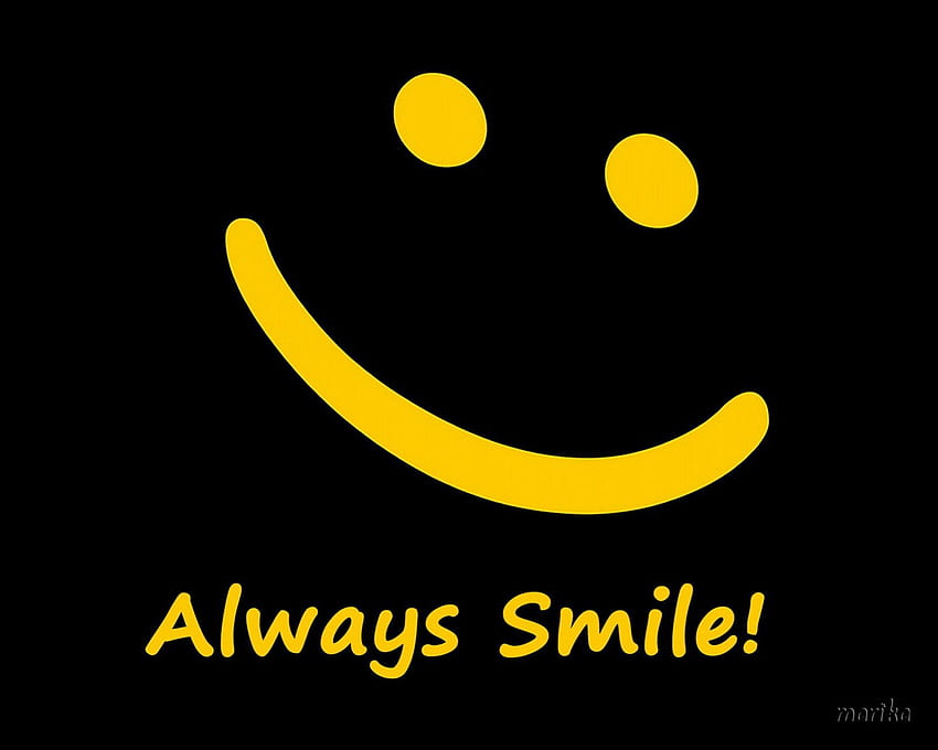 Always Smile!, face, happy, smiley, smile HD wallpaper