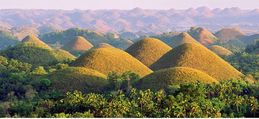 Bohol i jego Czekoladowe Wzgórza (Filipiny) - The Golden Scope Tapeta HD