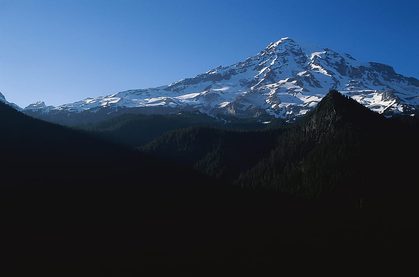 Natur, Bäume, Berge, Schnee, Vertex, Top, Peak HD-Hintergrundbild