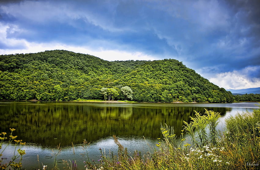 Landscape, Nature, Lake, Hungary, Diecks, Diex HD wallpaper