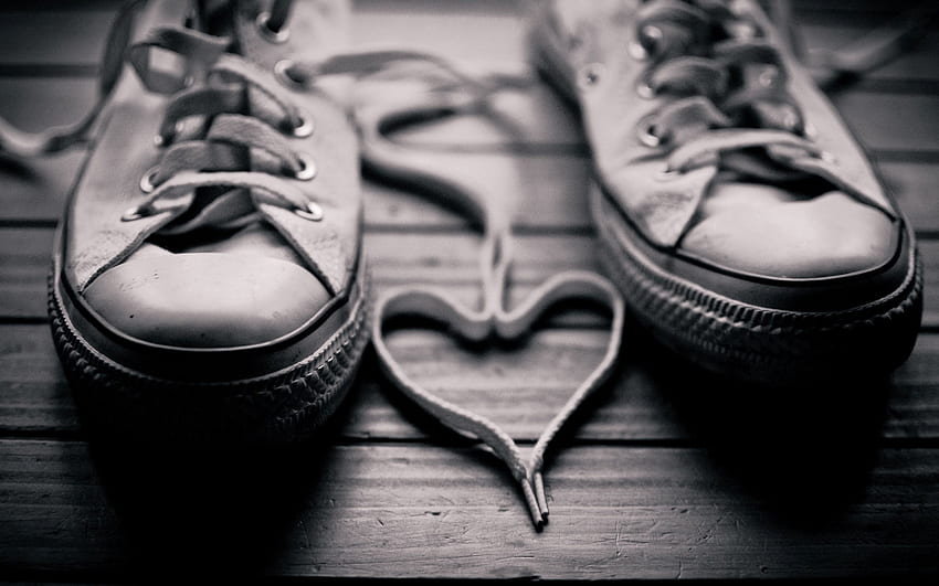 사랑, Bw, Chb, 기분, 신발, 끈, 신발 끈, 세피아 HD 월페이퍼