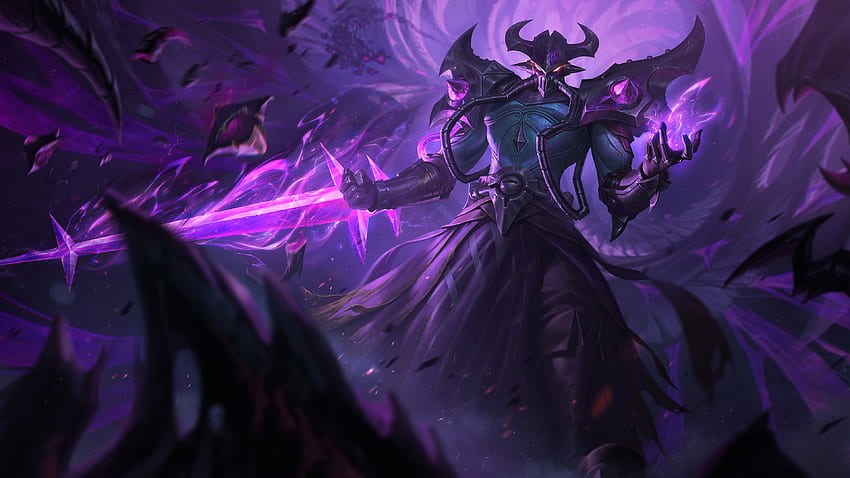 Kassadin Purple Background League Of Legends HD wallpaper