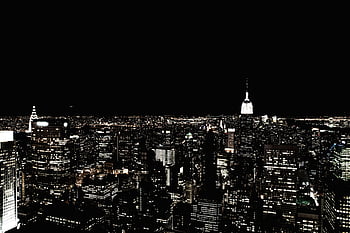 Night, the city, view, window, male, The Dark Knight, New York City ...
