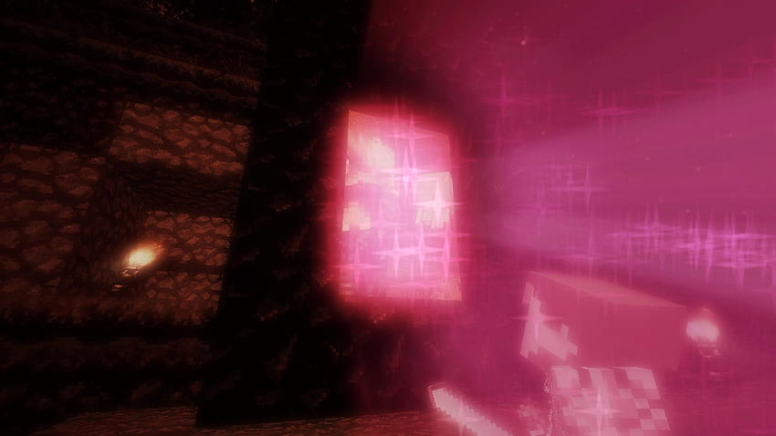 Minecraft Nether, Pink Minecraft HD-Hintergrundbild