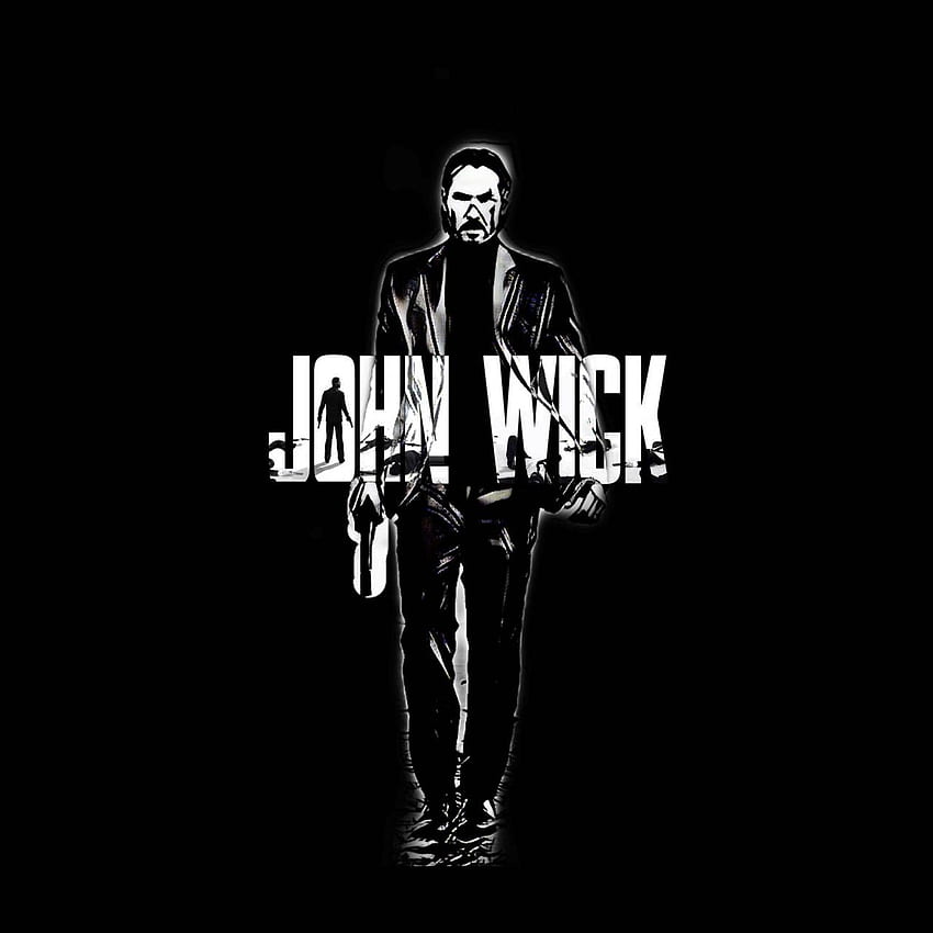 John Wick iPhone, John Wick Black HD тапет за телефон
