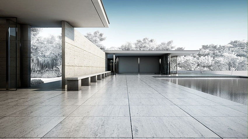 Minimalistyczna architektura. 1477, minimalistyczny dom Tapeta HD