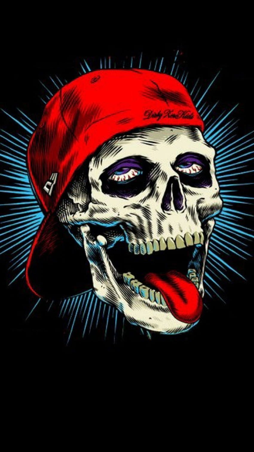 AMOLED Skull . AMOLED . Black Background. Dark for Android and iPhone. Skull , Skull art, Skull artwork, Hip Hop Skull HD phone wallpaper