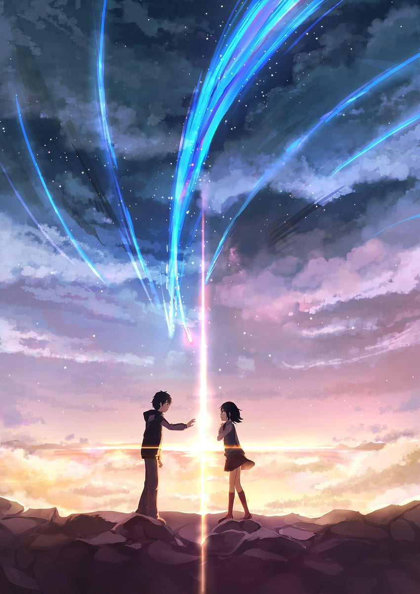 Kimi No Nawa, comet, galaxy, HD phone wallpaper