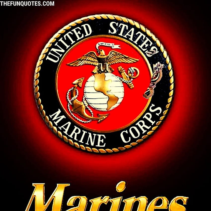 Горен фон на логото на USMC. USMC Logo Group. Лого на морската пехота. Корпус на морската пехота на Съединените щати. Морски цитати, морско лого HD тапет за телефон