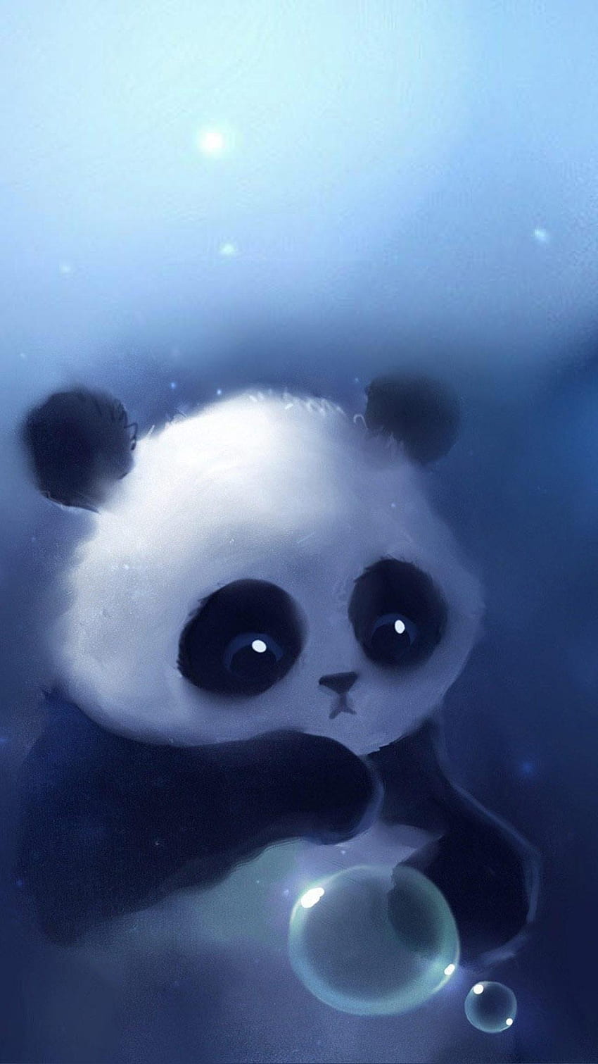 Cute baby panda live for Android, Cute Panda Bubble HD phone wallpaper