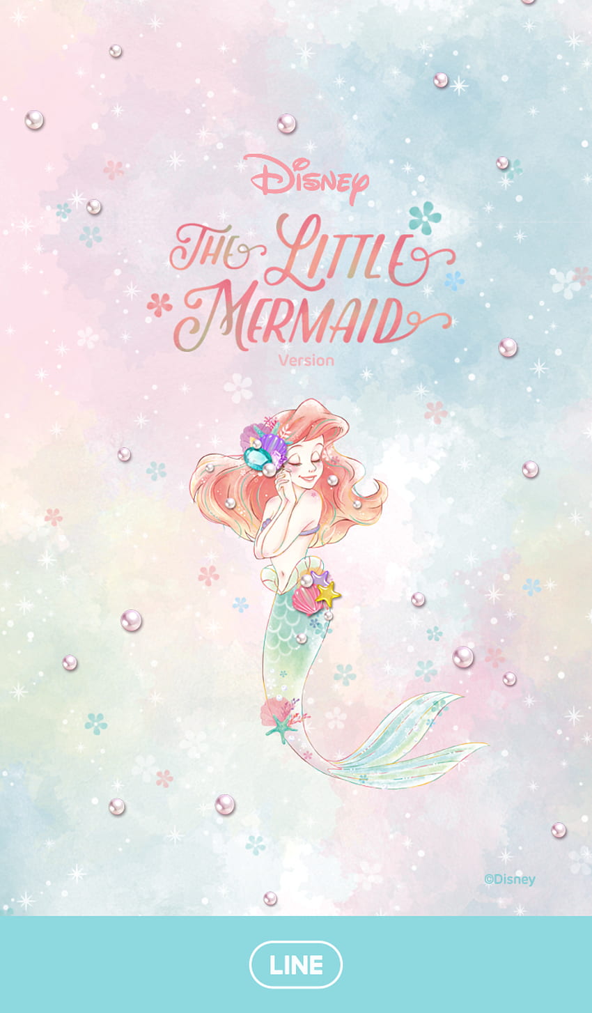 小美人魚（寶石版）. Mermaid , Little mermaid, Kawaii Mermaid HD phone wallpaper