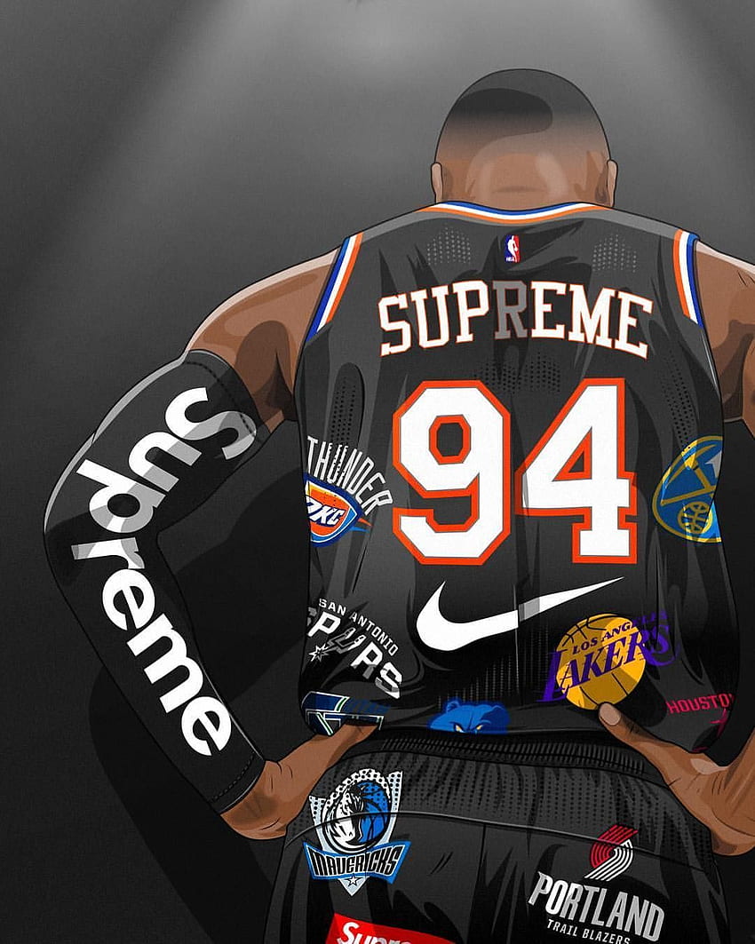 Pinterest: ADC. nyyy. Supreme, e Supreme, Cool Supreme NBA Sfondo del telefono HD