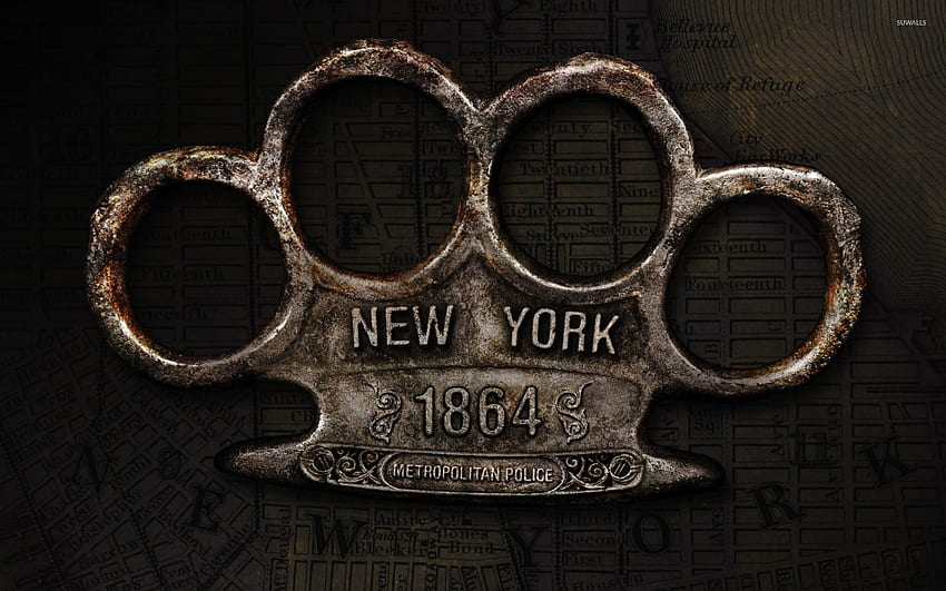 Brass knuckles New York metropolitan police HD wallpaper