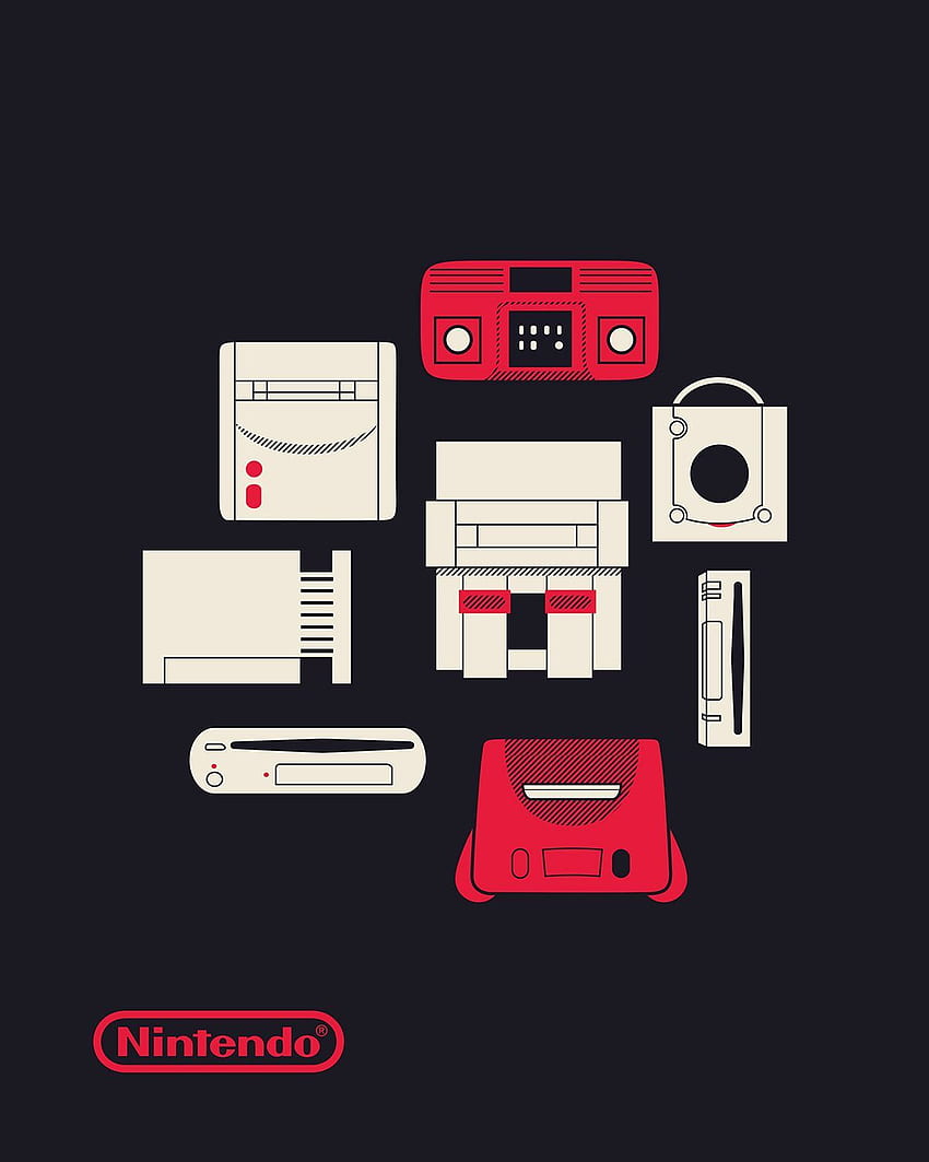 Nintendo Consoles Poster. Nintendo, Retro video games, Geeky HD phone wallpaper