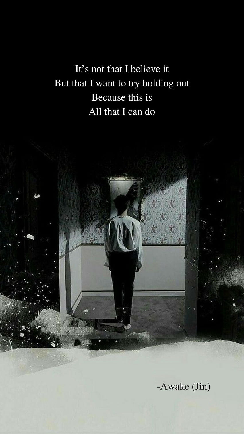 Awake by Jin (BTS) lyrics . Bts lyrics, Bts HD phone wallpaper | Pxfuel