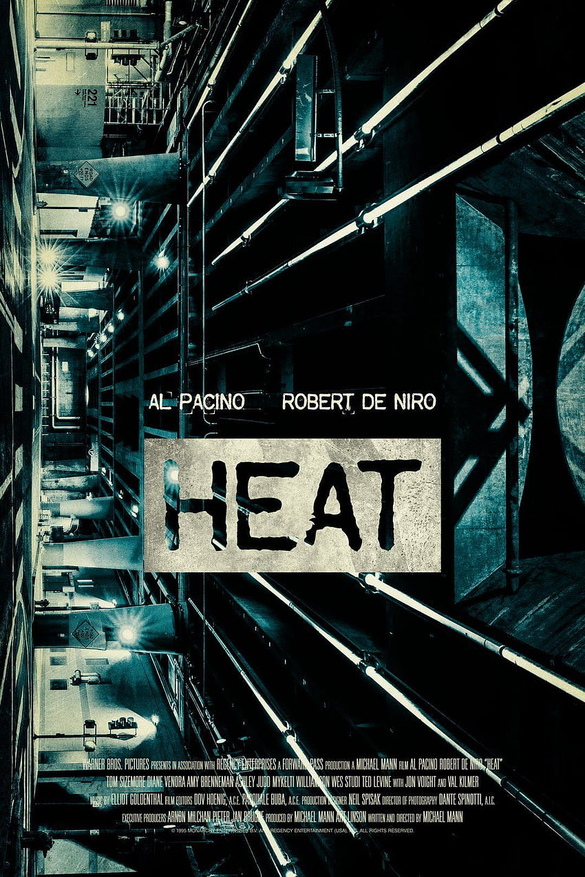 Ciepło (1995). Heat 1995, Projekt plakatów filmowych, Film Noir, Al Pacino Heat Tapeta na telefon HD