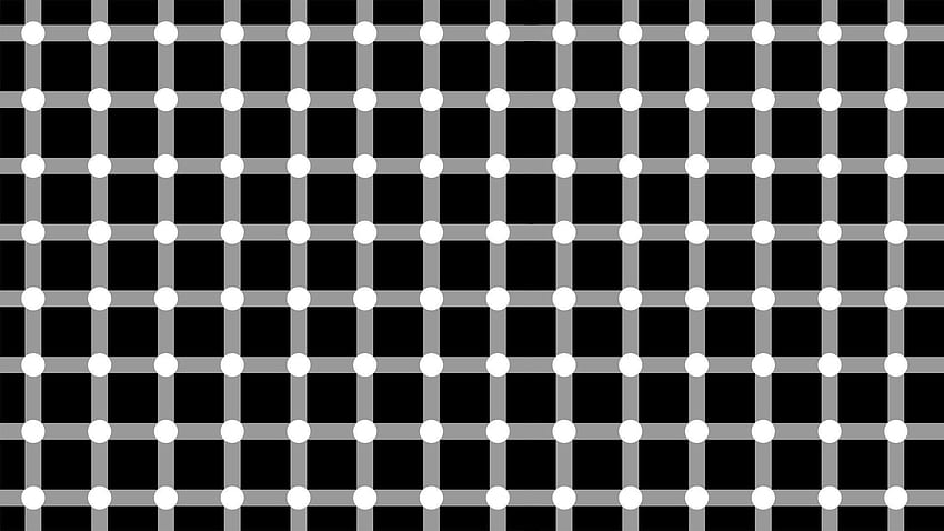 minimalism, Square, Lines, Dots, Black, White, Optical illusion HD wallpaper