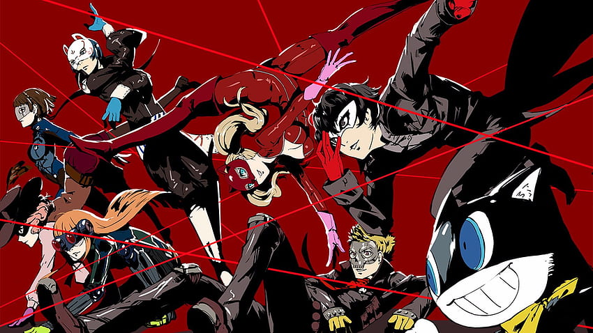Mann in schwarzer Lederjacke, Persona-Serie, Ryuji Sakamoto HD-Hintergrundbild
