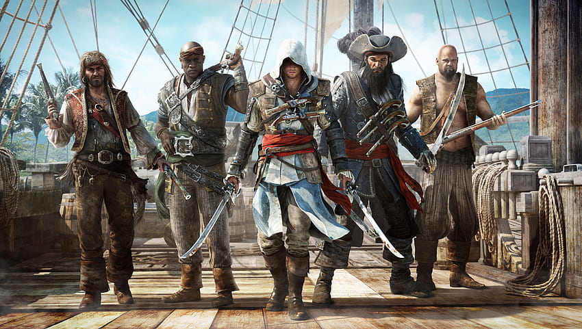 Assassin's Creed IV: 블랙 플래그, 전사, 해적 HD 월페이퍼