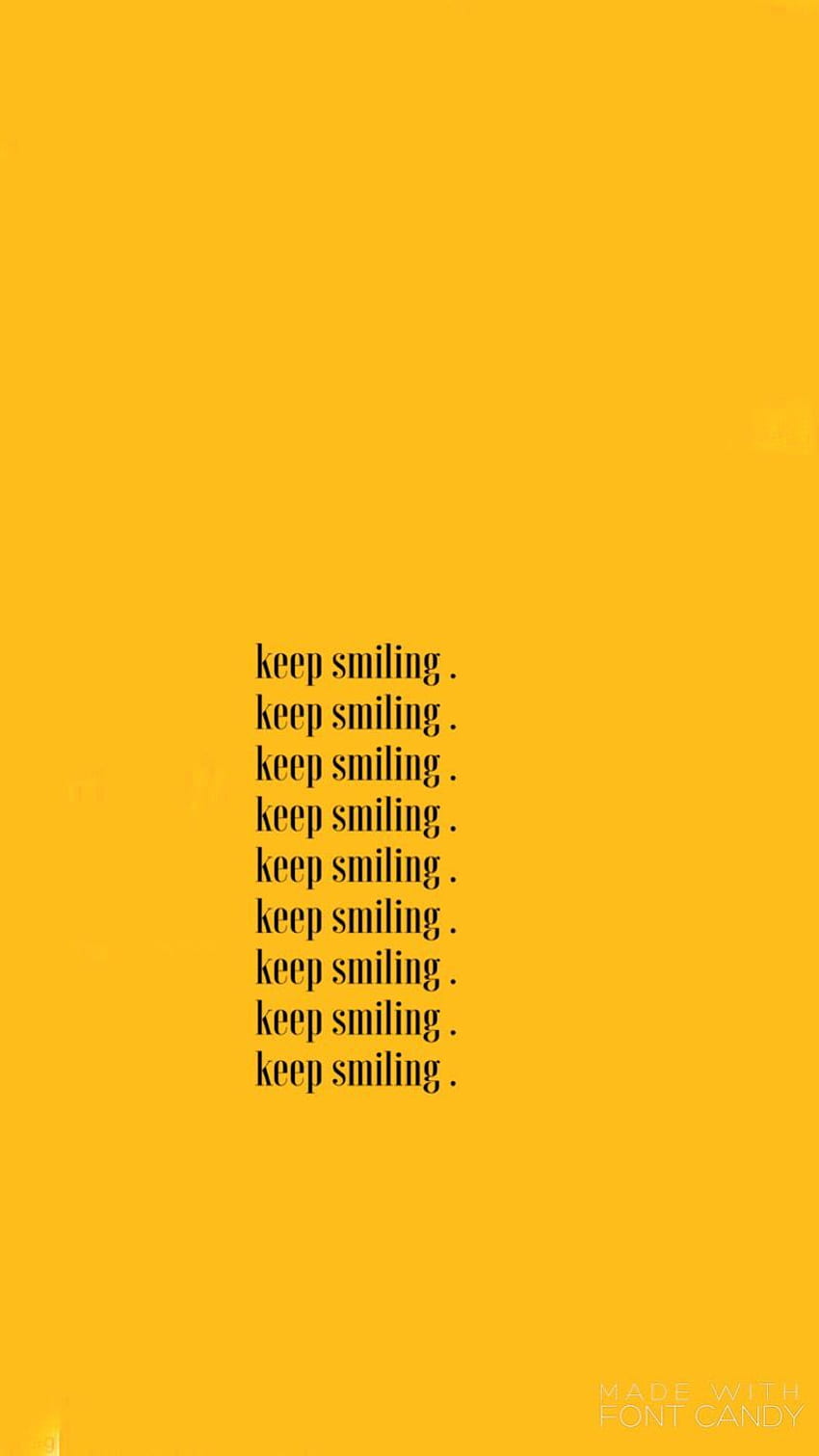dovewhisker in 2019. Yellow quotes, Aesthetic, Aesthetic Smile HD phone wallpaper