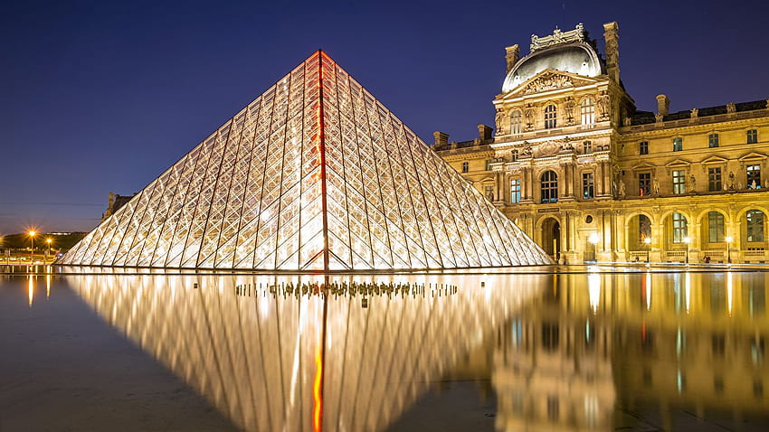 Paris-Frankreich-Museum Louvre-Museum HD-Hintergrundbild