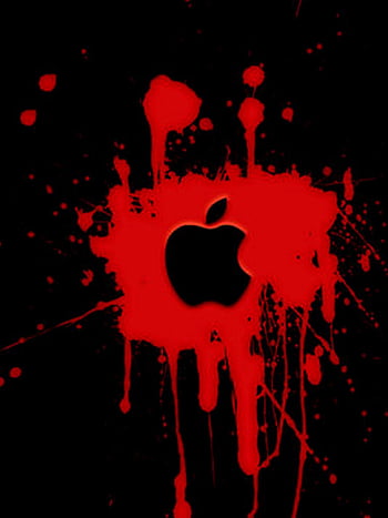 Black And Red Apple - Apple Red Logo For iPhone 6 - HD phone wallpaper |  Pxfuel