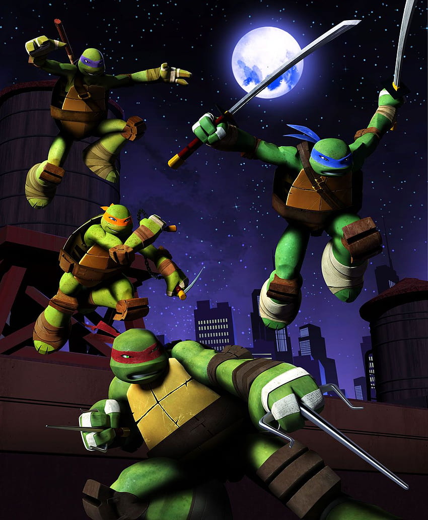 Nicktoons neue Teenage Mutant Ninja Turtles, Nickelodeon Ninja Turtles HD-Handy-Hintergrundbild