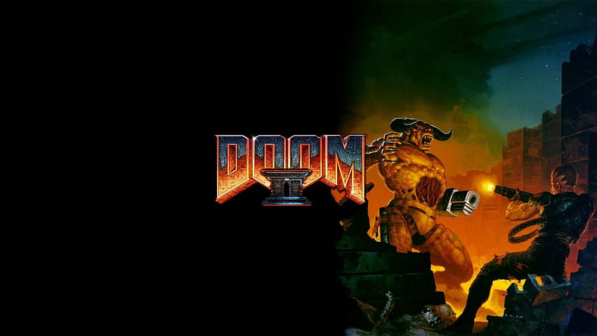 Jeux de jeux rétro Doom - Couverture de Doom 2 - -, Doom classique Fond d'écran HD