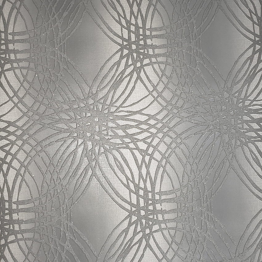 WM0101503401 Cercles géométriques Ombre gris contemporain Abstr – wallcoveringsmart Fond d'écran de téléphone HD