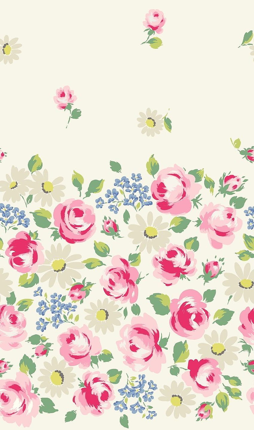 Muster, Rosa, Blumenmuster, Blume, Botanik, Design - Telefon HD-Handy-Hintergrundbild