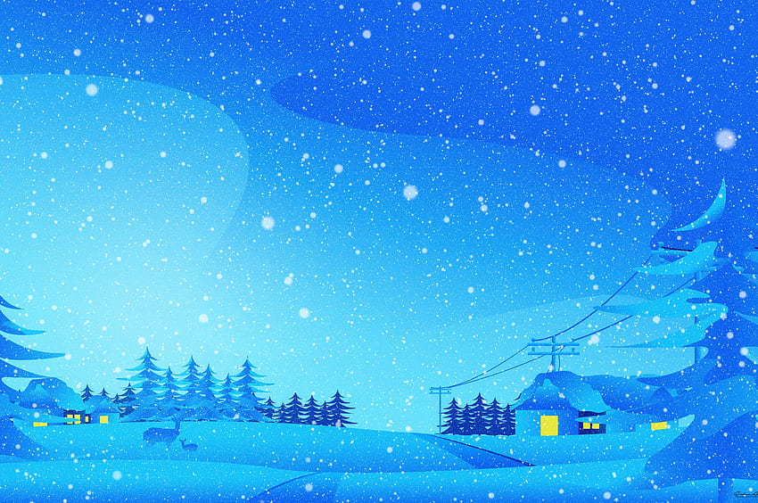 12월 겨울 디지털 아트 크롬북 픽셀 , , 배경 및 , 겨울 픽셀 HD 월페이퍼