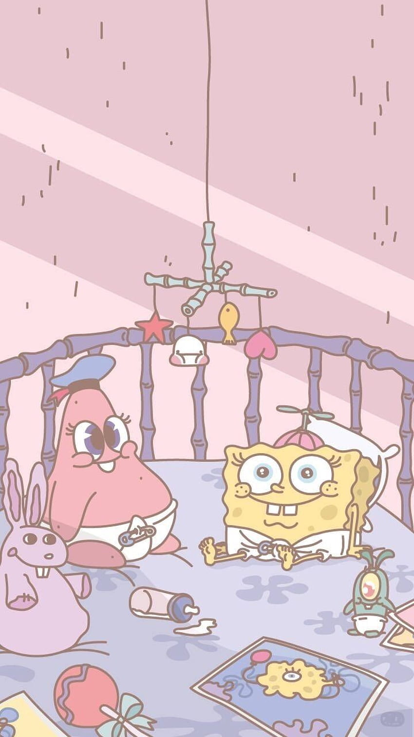 bob esponja pantalones cuadrados y patricio estrella bebe