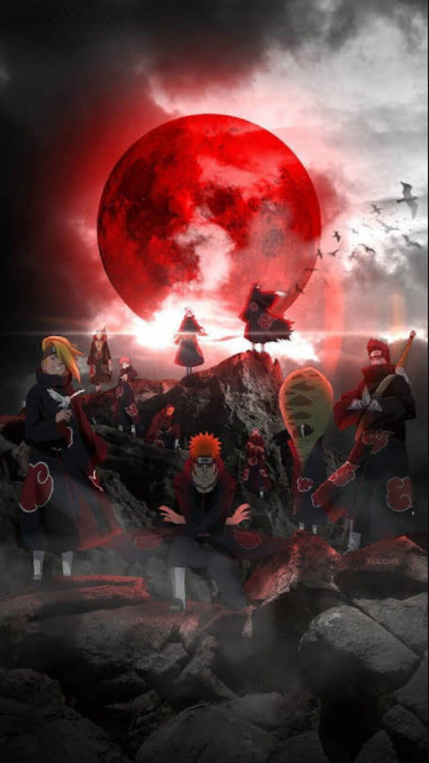Akatsuki, Naruto, Sasuke, Schmerz, Itachi, Jiraiya, Madara HD-Handy-Hintergrundbild