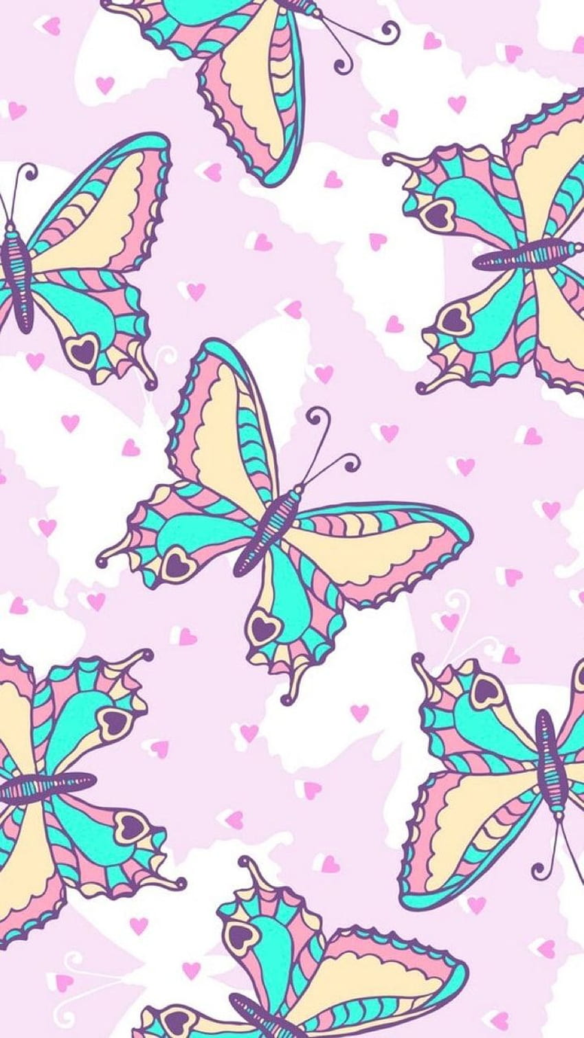 Butterfly background uploaded by, Girly Butterfly HD phone wallpaper