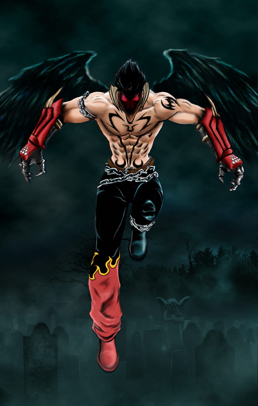 Devil Jin Tekken 7, Devil Jin Kazama HD тапет за телефон