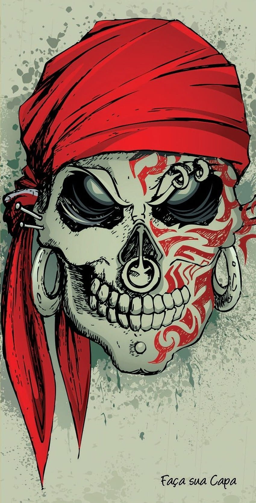 Skull pirate, hammer, roses, skull, skulls, tattoo, tv, viking, vikings,  vikings, HD phone wallpaper | Peakpx