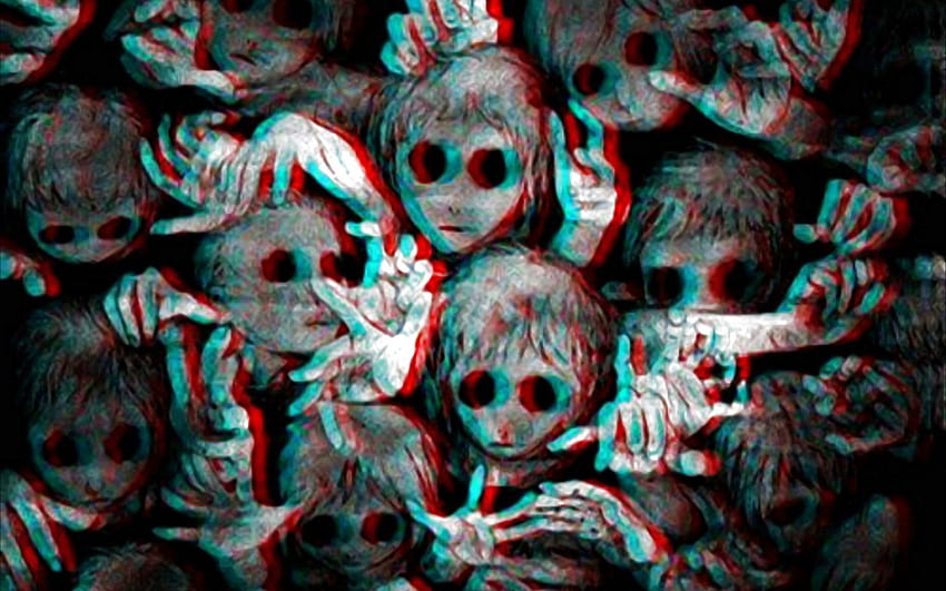 Dark, Art, Artwork, Fantasy, Artistic, Original, Psychedelic, Horror, Evil, Creepy, Scary, Spooky, Halloween / and Mobile Background HD-Hintergrundbild